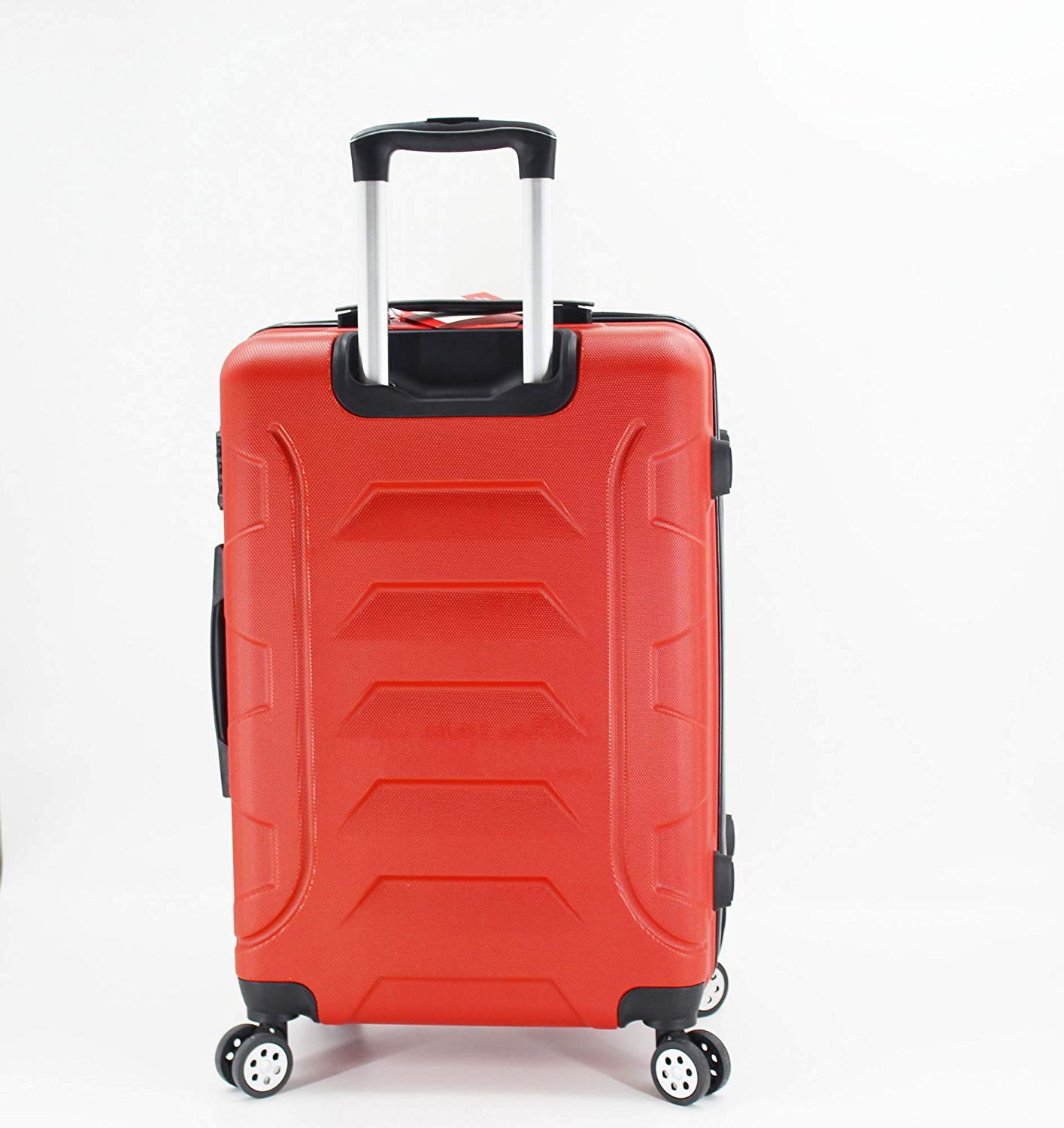 luggage travel trolley with 4 wheels 3 pieces set,red 8019